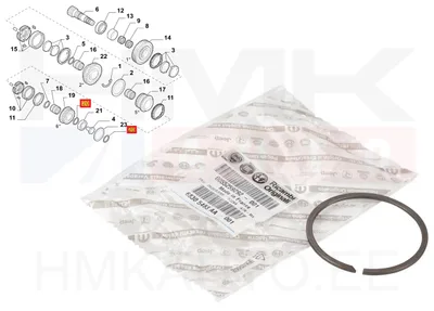 **Käigukasti laagri lukustusrõngas OEM Jumper/Boxer/Ducato 3,0HDI 2006- - FIAT  55259292 - OE - 100% Genuine Part