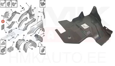 Rattakoopa plastik parem OEM Peugeot 508 - PSA  9678560780 - OE - 100% Genuine Part