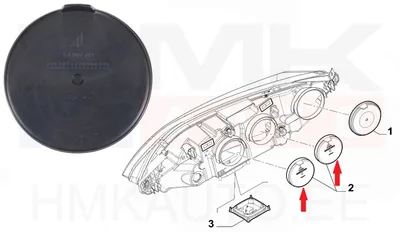 Esitule tagumine kate OEM Jumper/Boxer/Ducato 2014-   Ø85mm - PSA  1607126680 - OE - 100% Genuine Part