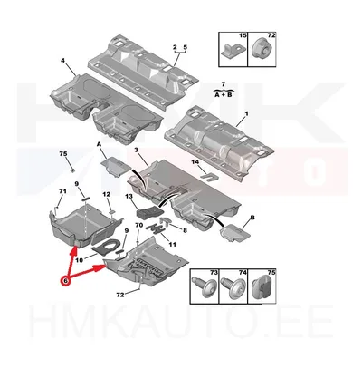 Põrandamattide komplekt eesmine OEM Multispace/Rifter 2018- - PSA  98366942ZD - OE - 100% Genuine Part