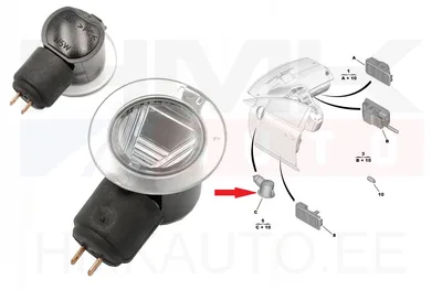 Lävepaku valgusti peeglis vasak OEM Citroen C3/C4 Picasso/ Peugeot 3008/5008 - PSA  6325G8 - OE - 100% Genuine Part