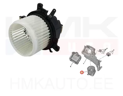 Salongiventilaator Jumpy/Expert 2016-, Berlingo/Partner/Rifter 2018- - DEA07025 - Denso