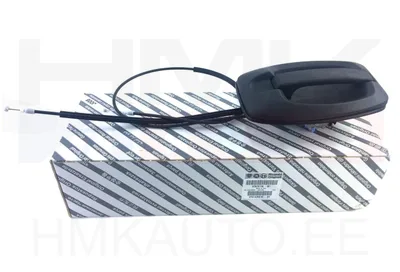Ukselink liuguksele, välimine parem OEM Jumper/Boxer/Ducato 2018- trossidega (must) - FIAT  735701748 - OE - 100% Genuine Part