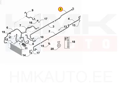 A/C toru tagumine, madalsurve OEM Renault Trafic III 2014-  (R1234yf) - REN  924622085R - OE - 100% Genuine Part