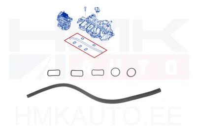 Karterituulutuse/õliseparaatori tihendite komplekt Renault 1,6dCi - 632.580 - Elring