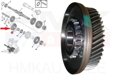 4-käigu hammasratas 46H OEM Citroen/Peugeot BE4R käigukast - PSA  9801686180 - OE - 100% Genuine Part