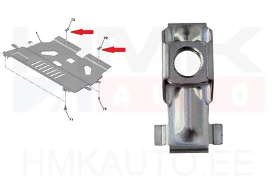 Põhjakaitse kinnitusmutter OEM Citroen/Peugeot - PSA  694181 - OE - 100% Genuine Part