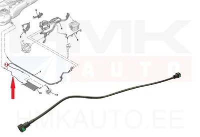 Kütusetoru OEM Citroen Berlingo, C4 Picasso / Peugeot 5008, Partner 1,6HDi 2008- - PSA  1579PR - OE - 100% Genuine Part