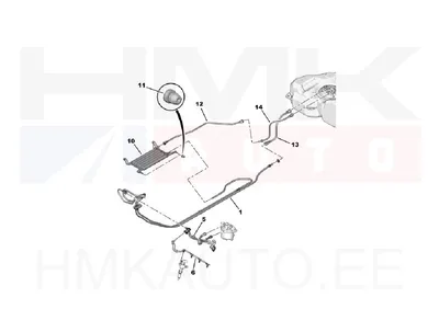 Kütusetorustik OEM Citroen/Peugeot - PSA  1574JG - OE - 100% Genuine Part