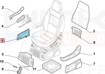 Istme küljeplastik parem OEM Jumper/Boxer/Ducato 06- (juhiiste LHD) - FIAT  60911633 - OE - 100% Genuine Part