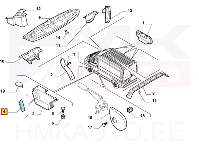Astmelaua ava kate OEM Jumper/Boxer/Ducato 2014- - FIAT  1301295808 - OE - 100% Genuine Part
