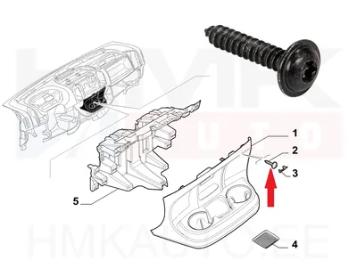 Armatuurlaua kruvi OEM Jumper/Boxer/Ducato - FIAT  1371044080 - OE - 100% Genuine Part