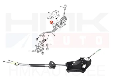 Käigukang kulissi ja trossidega OEM Citroen C4/Peugeot 307 - PSA  2400JJ - OE - 100% Genuine Part