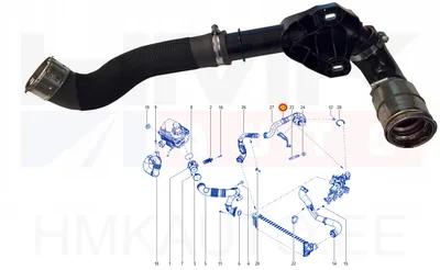 Turbo õhutoru OEM Renault Master 2,3DCI 2019- - REN  144605225R - OE - 100% Genuine Part