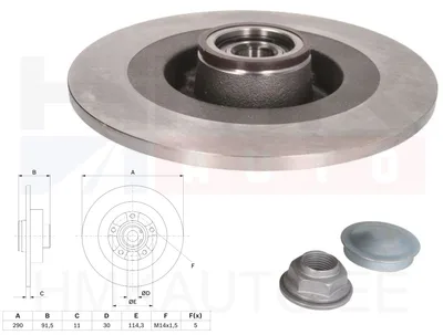 Piduriketas tagumine Renault Espace V  290/11 - BG9412RSC - Delphi
