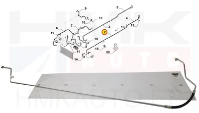 A/C toru tagumine, kõrgsurve OEM Renault Trafic III L1 2014- - REN  924615353R - OE - 100% Genuine Part