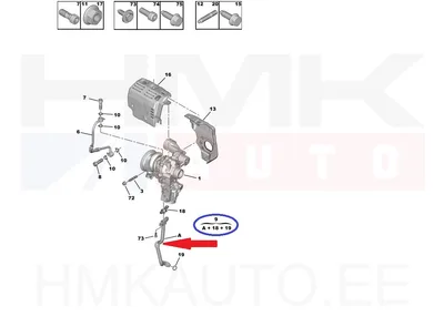 Turbo õli tagasivoolutoru OEM Citroen/Peugeot 1,2THP - PSA  9832926080 - OE - 100% Genuine Part