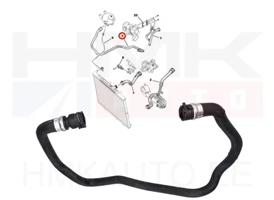 Jahutusvedeliku lõdvik OEM Citroen/Peugeot 1,2THP - PSA  9671349780 - OE - 100% Genuine Part