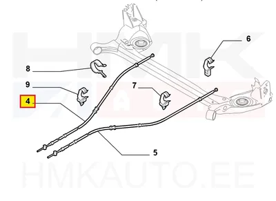 Seisupiduritross tagumine parem OEM Fiat Bravo 07- - FIAT  51718093 - OE - 100% Genuine Part