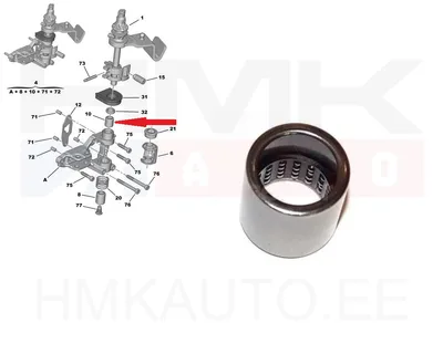 Käiguhoova laager ülemine OEM Citroen/Peugeot/Fiat ML5/ML6/MLGU k.kast. - PSA  9828851280 - OE - 100% Genuine Part