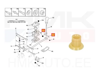 Käiguhoovastiku puks OEM Peugeot/Citroen - PSA  245052 - OE - 100% Genuine Part