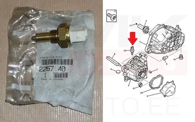 Tagurdustule lüliti OEM Citroen/Peugeot/Fiat - PSA  225740 - OE - 100% Genuine Part