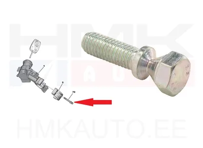 Süüteluku kinnituspolt OEM Jumper/Boxer/Ducato (M8x1,25) >>1613251680 - PSA  9926TA - OE - 100% Genuine Part
