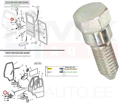 Uksepiiraja polt OEM Jumper/Boxer/Ducato 94-06 - PSA  904439 - OE - 100% Genuine Part
