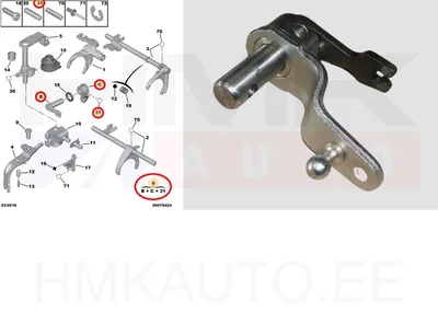 Käigulülitushoob OEM Citroen/Peugeot MA-k.kast - PSA  252594 - OE - 100% Genuine Part