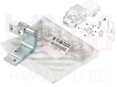 Tagaukse hing ülemine vasak OEM Jumper/Boxer/Ducato 2006- (topeltkabiin) - FIAT  1344455080 - OE - 100% Genuine Part