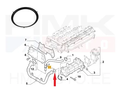 EGR toru tihend OEM Jumper/Boxer/Ducato 3,0HDI - FIAT  504196620 - OE - 100% Genuine Part
