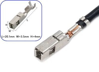Juhe klemmiga , kaabel: 0,75 mm²(18AWG), klemm: 2,8 mm - PIN28-001F