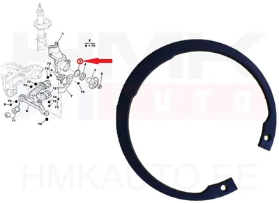 Esirattalaagri stopperrõngas OEM Jumper/Boxer/Ducato 2001-  15" ratas - PSA  334623 - OE - 100% Genuine Part