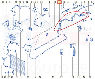 A/C torude komplekt OEM Renault Espace V - REN  924629636R - OE - 100% Genuine Part