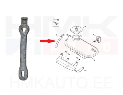 Paisupaagi kinnitusvits OEM Citroen/Peugeot - PSA  1307HQ - OE - 100% Genuine Part