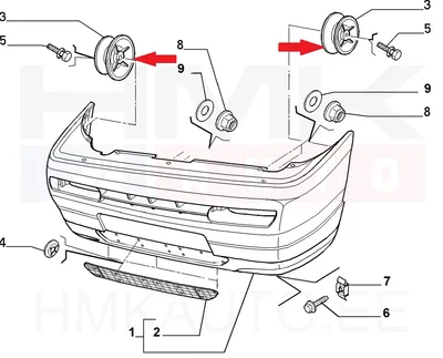 Esistange kandur OEM Citroen/Peugeot - PSA  741445 - OE - 100% Genuine Part