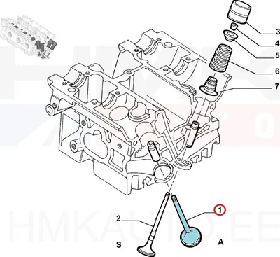 Klapp sisselase OEM Citroen/Peugeot/Fiat 2,0 16V  EW10 - PSA  094899 - OE - 100% Genuine Part