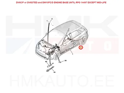Juhtmestik tagumine OEM Citroen C4 Picasso/Spacetourer 1,6/2,0BlueHdi 2014- - PSA  9810156980 - OE - 100% Genuine Part