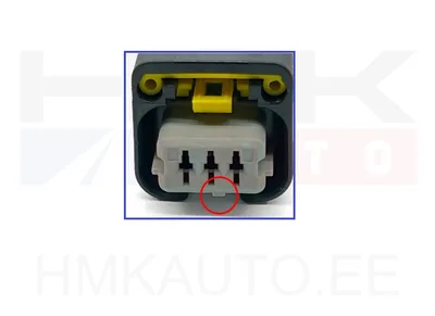 Pistik juhtmetega 3-klemmi (nukkvõlli asendi andur) Citroen/Peugeot "hall" - PI03-003