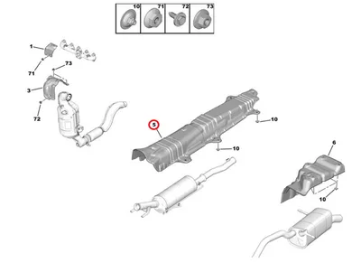 Summuti kuumaplekk OEM Citroen/Peugeot - PSA  1679973080 - OE - 100% Genuine Part