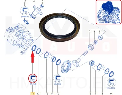 Veovõlli tihend parem OEM Renault/Dacia - REN  331425961R - OE - 100% Genuine Part