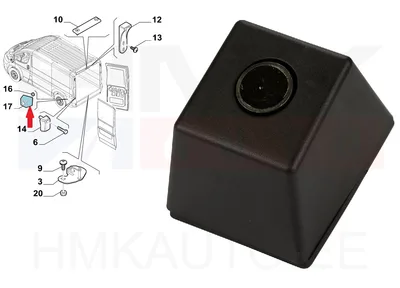 Uksepiiraja magnet vasak OEM Jumper/Boxer/Ducato 2006-2011 (270° avanevad uksed) - PSA  872833 - OE - 100% Genuine Part