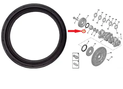 Väntvõlli tihend, eesmine OEM Citroen/Peugeot EP3/EP6 mootor 61x75x8 - PSA  1614085980J - OEM (no box)