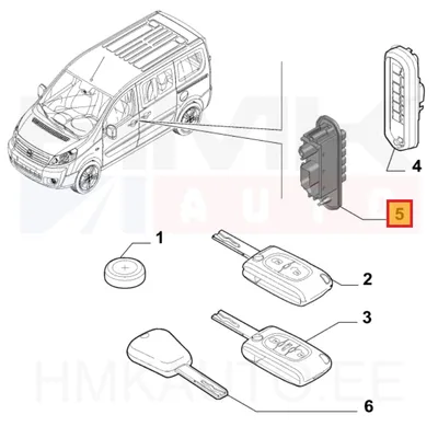 Liugukse kontaktlüliti OEM Jumpy/Expert/Scudo 2007- - PSA  636691 - OE - 100% Genuine Part