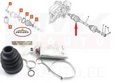 Veovõlli kaitsekumm sisemine tagumine OEM Citroen C4 Aircross, C-Crosser/Peugeot 4007,4008 4WD - PSA  3293C9 - OE - 100% Genuine Part