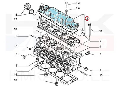 Klapikambri kaas OEM Jumpy/Expert/Scudo 2,0HDi 8V - PSA  0248N3 - OE - 100% Genuine Part