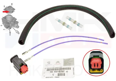 Pistik juhtmetega 2-klemmi (kütusefiltri andur) OEM Citroen/Peugeot/Fiat 2,0HDi 2010- - PSA  1615102580 - OE - 100% Genuine Part