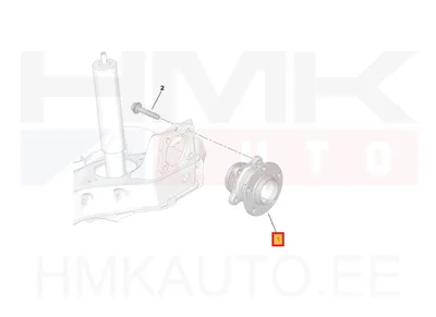 Rattalaagri komplekt tagumine OEM Citroen C4 Picasso/Peugeot 308 2013- - PSA  9803736180 - OE - 100% Genuine Part