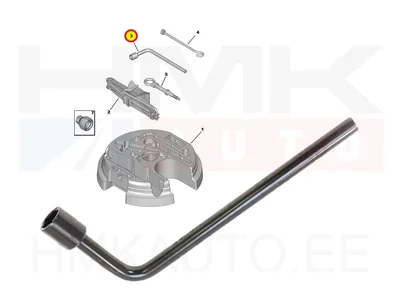 Rattavõti OEM Citroen Berlingo,C5,C6 / Peugeot Partner,407,508 - PSA  671751 - OE - 100% Genuine Part