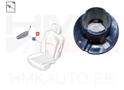 Käetoe kinnitusmehhanismi puks OEM Citroen/Peugeot/Fiat  "must" - PSA  8957JL - OE - 100% Genuine Part